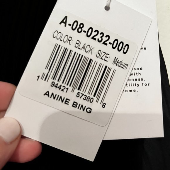 Anine Bing‎ Becca Top / Twist-Front Full-Length Tank / NWT /  Size Medium - Picture 9 of 16